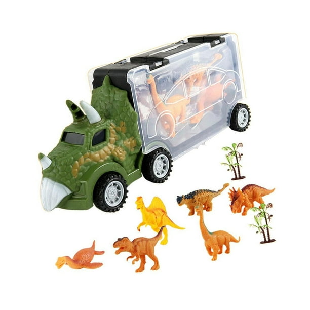 Juego de transportador de 9 piezas, transportador de dinosaurios, tamaño compacto, material educativo inercial interesante para coche, Almacenamiento y organización del hogar Dragón Triángulo Bearachild HA047131-02