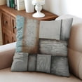 thumbnail image 4 of Modern Geometry Brown & Teal Decorative Pillow Covers - Enhance Your Décor with a Touch of Sophistication, 4 of 7