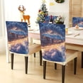 thumbnail image 4 of YAZAOO Chair Covers Set Home Kitchen Train Riding on Glowing Clouds Party Decor Seat Back Cover Protector, 4 of 6