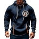 thumbnail image 1 of Sudadera con capucha para hombre, informal, con estampado, deportiva, de manga larga, blusa de poliéster, 1 of 4