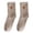 Khaki, variant on KKBOTIVE Women's Ankle Socks, Cute Cow Print Athletic Sock Cozy Soft Crew Neck Socks 2Pc