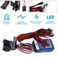 thumbnail image 4 of 12 LED Lighting Kit Steering Brake Simulation Flash Light for 1/10 RC Car For Yokomo For Tamiya Exquisitely Designed, 4 of 8
