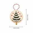 thumbnail image 3 of Christmas 12Pcs Embroidery Ornament Kit, Christmas Holiday DIY Set for Home Decor , Beginner Embroidery Kit for Adults, 3 of 4