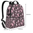 thumbnail image 4 of Zufioo Daisies Flowers Print Fashion Large Capacity Backpack, Zippered Multi-compartment Travel Work Campus Lightweight Backpack, Unisex, 4 of 5