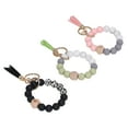 thumbnail image 4 of Bracelet Perlé, 3pcs Porte-Clés Bracelet en Silicone Bracelet Perlé Porte-Clés Bracelet Robuste et Résistant, 4 of 14