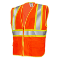thumbnail image 2 of JORESTECH ANSI/ISEA 107-2020 Type R Class 2 Two-Tone High Visibility Safety Vest with Zipper and Pockets, 2 of 9