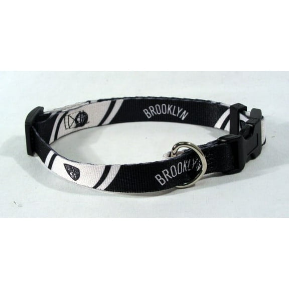 Brooklyn Basketball Nets Small Adjustable Dog Collar