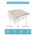 thumbnail image 5 of Purple Beige Ombre Twin Size Down Alternative Comforter, Lightweight Comforter Quilt Bedding Set with Pillow Shams Minimalist Ocean Waves Linen All Seasons Bed Comforter Duvet Insert 68"x86", 5 of 7