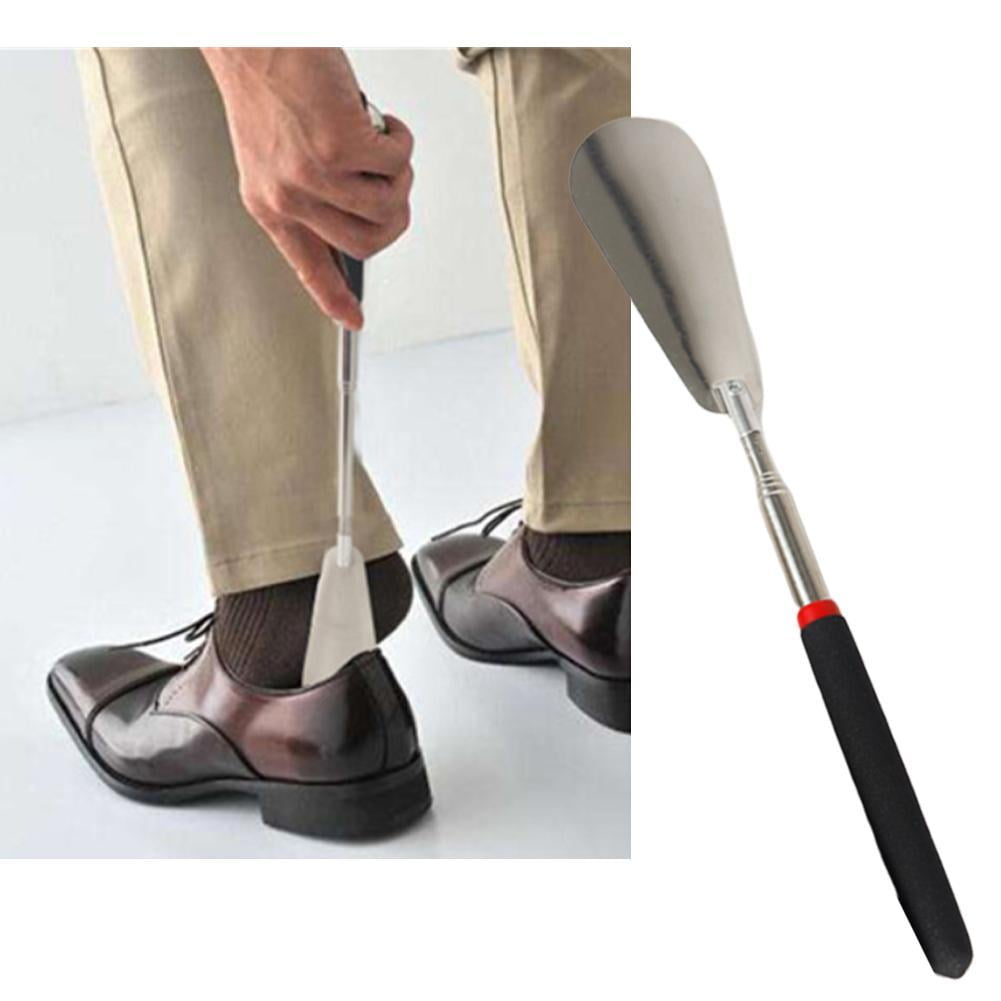Metal Shoe Horn, 29"Adjustable Long Handled Shoehorn for Men, Women