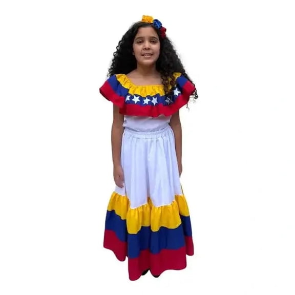 Venezuelan Traditional Girls Fiesta Dress