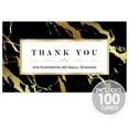 thumbnail image 2 of Thank You Stickers & Thank You Cards Small Business – Thank You for Supporting My Small Business Stickers & Thank You Cards – Black Marble – 300GSM Card Stock & Waterproof Stickers by Modern 5th, 2 of 7