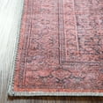 thumbnail image 4 of Distressed Vintage Oriental Medallion Power-Loomed Indoor Area Rug or Runner, 3'6" X 5'6", Garnet Red by Blue Nile Mills, 4 of 7