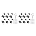 thumbnail image 1 of QualitChoice 6piece Durable Aluminum Door Lock - Universal And Multi-purpose Security Solution Window Lock Black 60*25*25mm 2Set, 1 of 6