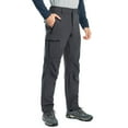 thumbnail image 7 of Hiauspor Men's Fleece Lined Water Repellent Outdoor Winter Hiking Pants Gray M, 7 of 7