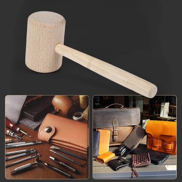 VONKY Wooden Mallet Hammer Wooden Mallet Hammer Malle for DIY Woodworking Carving