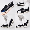 thumbnail image 4 of XIHAHA Sandalias informales, zapatos ortopédicos para mamá y papá, pies anchos, zapato hinchado, ajuste de eversión del pulgar, zapatos para diabéticos suaves y cómodos, 4 of 5