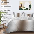 thumbnail image 3 of 3 Piece Gray Brown Duvet Cover Set California King, Microfiber Comforter/Quilt Cover with Corner Ties and 2 Pillowcases, Modern Gradient Geometric All Season Soft Bedding with Zipper Closure, 3 of 8
