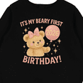 thumbnail image 3 of Inktastic Beary First Birthday 2026 Teddy Bear Baby Fleece Bodysuit, 3 of 4