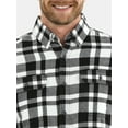 thumbnail image 3 of George Men's & Big Men's Relaxed Fit Double Pocket Flannel Shirt, Sizes XS-3XLT, 3 of 5