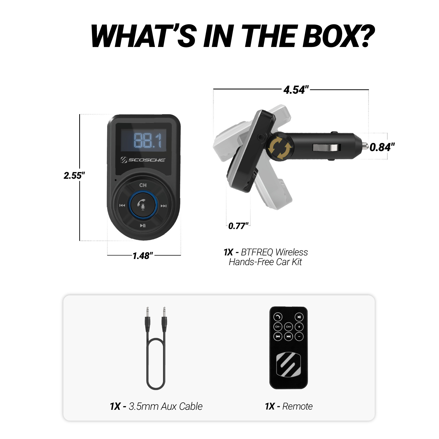Scosche BTFREQ Bluetooth Car Kit with FM Transmitter photo 4