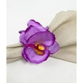 thumbnail image 6 of Fennco Styles Handmade Double Moth Orchid Decorative Napkin Rings, Set of 4 - Ivory Flower Napkin Holders for Dining Table, Banquet, Wedding, Holiday Décor and Special Event, 6 of 7