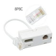 thumbnail image 4 of RJ45 to BT RJ11 Secondary Splitter Telephone Adapter RJ45 Plug Male TO BT RJ11 Femle Cord Separator for Converter RJ45, 4 of 5