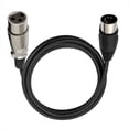 thumbnail image 1 of Cable de Audio DIN de 5 A XLR de 3 para Conectar Instrumentos Musicales o Cables con MIDI o XLR DIN 5P Macho A XLR Hembra, 1 of 5