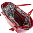 thumbnail image 3 of McKlein SAVARNA, Ladies' Tote with Tablet Pocket, Top Grain Cowhide Leather, Black (97575), 3 of 5