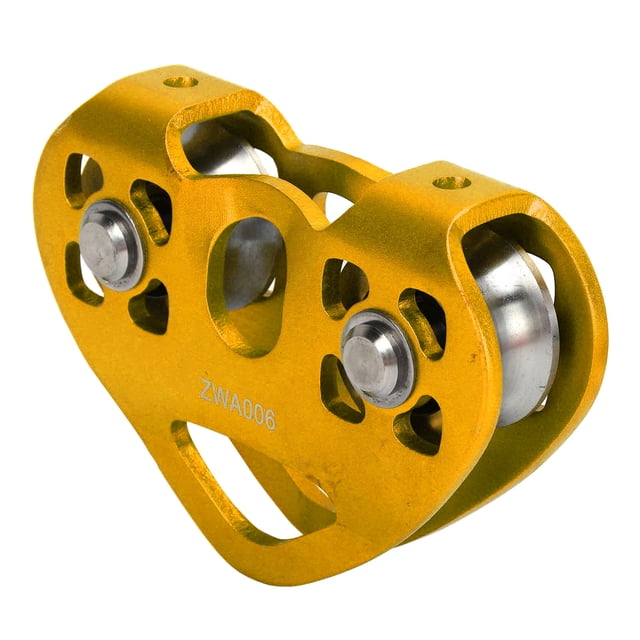 Polea de escalada KN, polea de tirolina de escalada doble, polea de tirolina, polea de tirolina, diseño de última generación