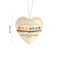 thumbnail image 4 of 2Pcs Heart Shaped White Acrylic Ornament, 3.15" Bible Verse Songbirds Hanging Sign Inspirational Religious Gifts Home Tree Decor, 4 of 7