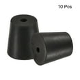 thumbnail image 3 of Uxcell 18mm to 24mm w Hole Rubber Tapered Plug for Lab Home Black 10 Pack, 3 of 5