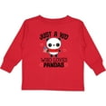 thumbnail image 3 of Inktastic Panda Lover Cute Childs Boys or Girls Long Sleeve Toddler T-Shirt, 3 of 5