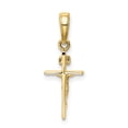 thumbnail image 4 of FB Jewels 10K Yellow Gold Small Inri Crucifix Pendant, 4 of 4