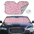 thumbnail image 2 of Haiem Cute Flamingo Car Windshield Sun Shade - Blocks UV Rays Sun Visor Protector, Sunshade to Keep Your Vehicle Cool, Universal Fit SUV Van Sedan-Medium, 2 of 7