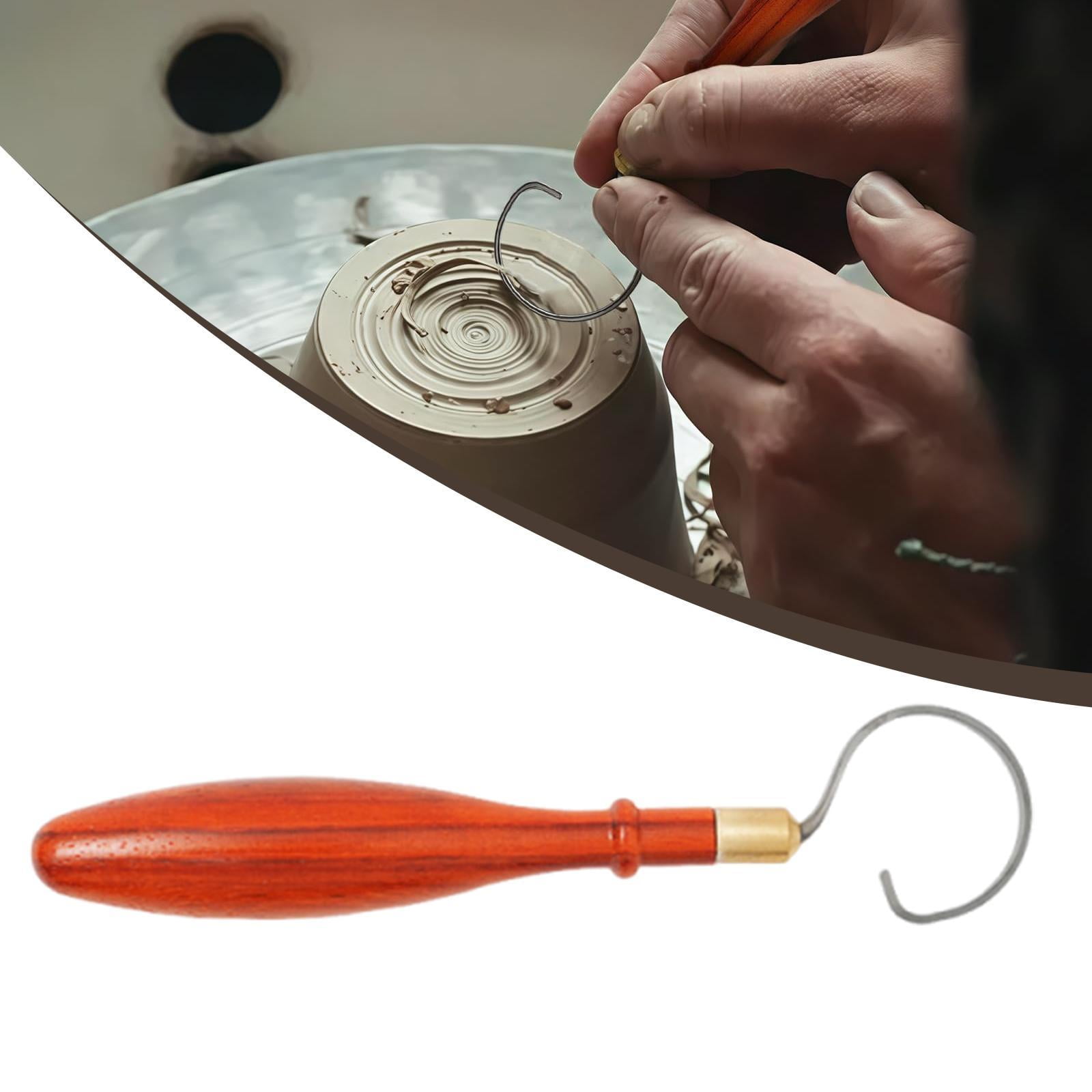FVDPWYE Clay Pottery Modelling Carving Tool Ceramics Trimming Carving Tool Wooden Ribbon