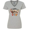 thumbnail image 3 of Inktastic Happy Oktoberfest- Accordian Women's V-Neck T-Shirt, 3 of 5