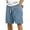 Blue, variant on Uwinwear Mens Corduroy Shorts Casual Elastic Waist Drawstring Summer Beach Loose Fit Shorts Big And Tall Short Pants with Pockets