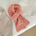 thumbnail image 4 of Scarves for Women Lightweight Fall Winter Neck Warmer Wool Lightweight Pink Winter Scarf, 4 of 5