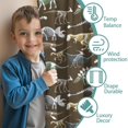 thumbnail image 3 of Blackout Kids Curtains,Brown Colorful Dinosaurs Fossils Pattern Childrens Insulated Curtains Set Of 2,Bedroom Essentials,Toddler Room Decor 52"x63", 3 of 5