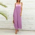 thumbnail image 5 of Lilgiuy Women's Fashion Summer Comfortable Casual Belt Sling Sleeveless Jumpsuit Pink 4(S) Dresses for 2022, 5 of 5