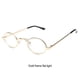 thumbnail image 5 of Gafas de sol retro de metal ovaladas para hombres Sonducket color oro, 5 of 6