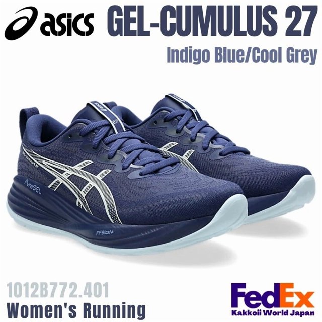 ASICS Women's Running shoes GEL-CUMULUS 27 Indigo Blue/Cool Grey 1012B772.401
