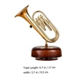 thumbnail image 2 of 1pc Trumpet Shaped Creative Rotating Musical Box Desktop Decorative Melody Box, 2 of 8