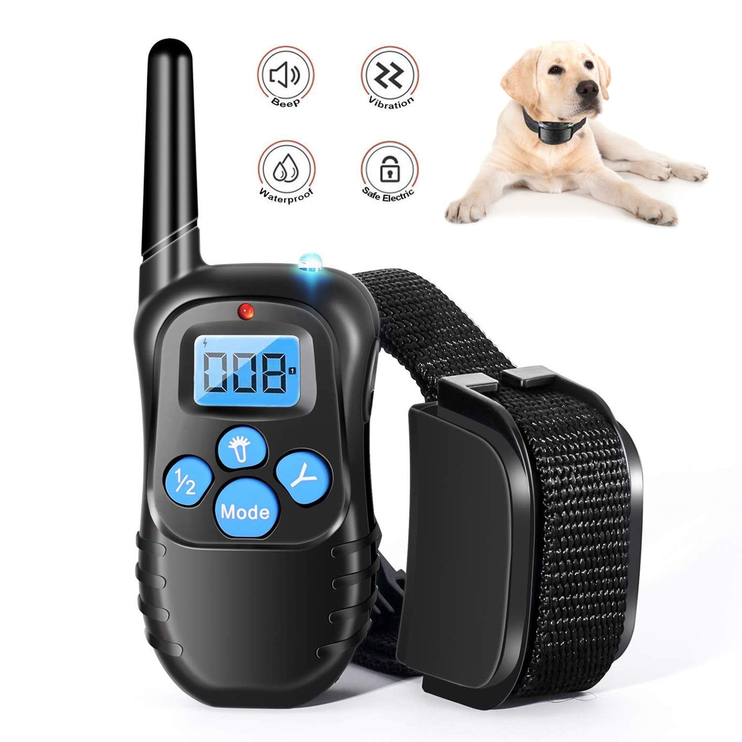 WALFRONT Dog Training Collar with Remote, Vibration Control Modes Dog
