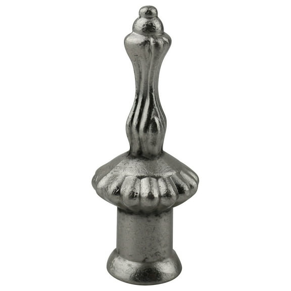 Urbanest Markington Lamp Finial, 2" Tall, Brushed Nickel, Single
