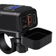 thumbnail image 2 of Cargador USB para motocicleta (USB Quick 3.0 y adaptador tipo C PD SAE a USB, CC 12 V-24 V) Azul, 2 of 5