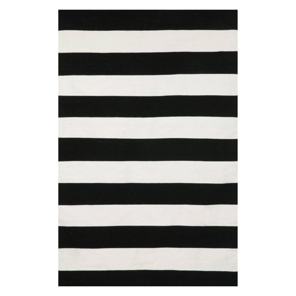 Black And White Stripe Outdoor Rug