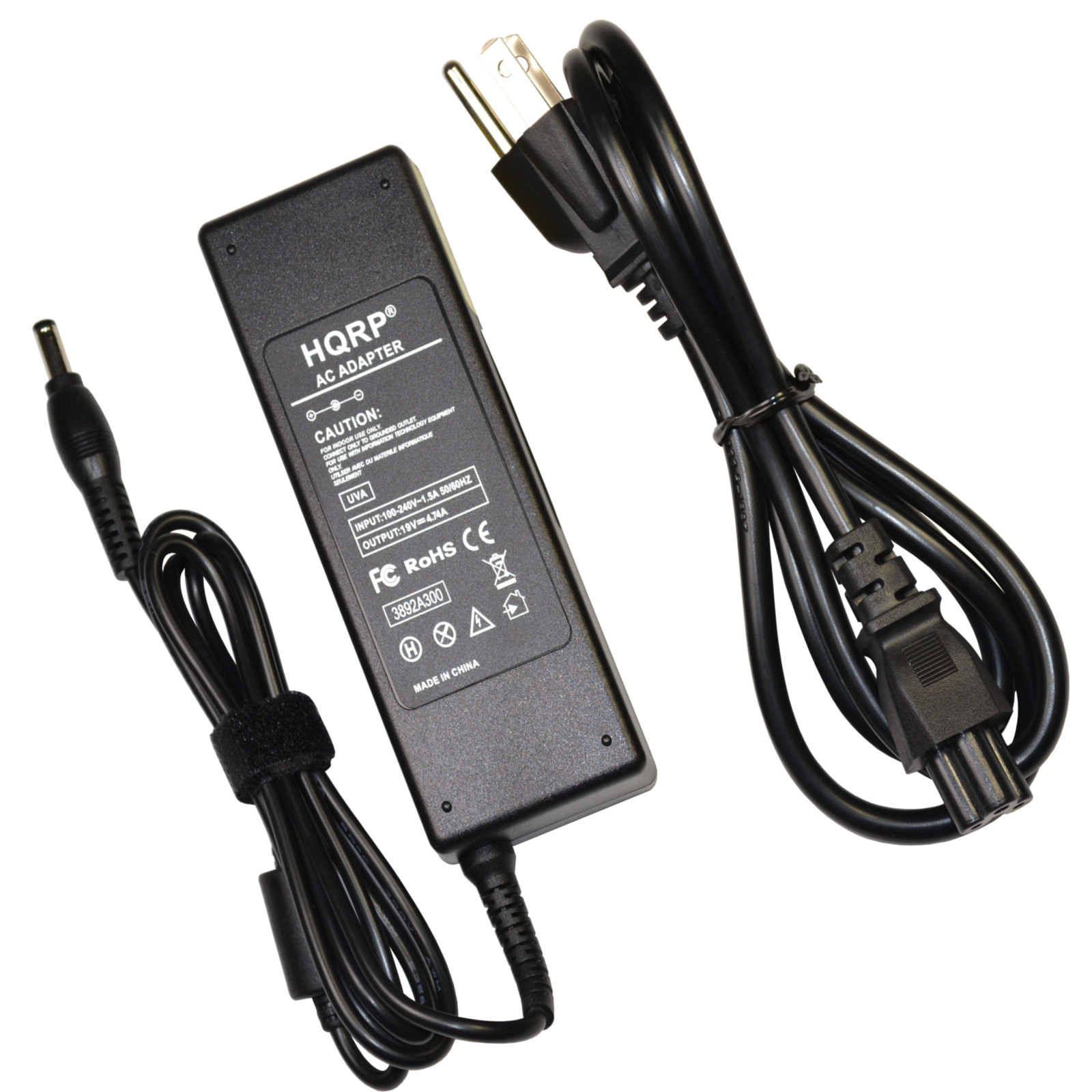 HQRP AC Adapter for Westinghouse LD-2655VX LD-2657DF LD-2680 LD-2685VX LED LCD HDTV TV Power Supply Cord Westing house - image 1 of 7