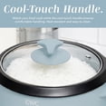 thumbnail image 3 of COOK WITH COLOR Rice Cooker, 6-Cup with Tempered Glass Lid, Blue, 3 of 8