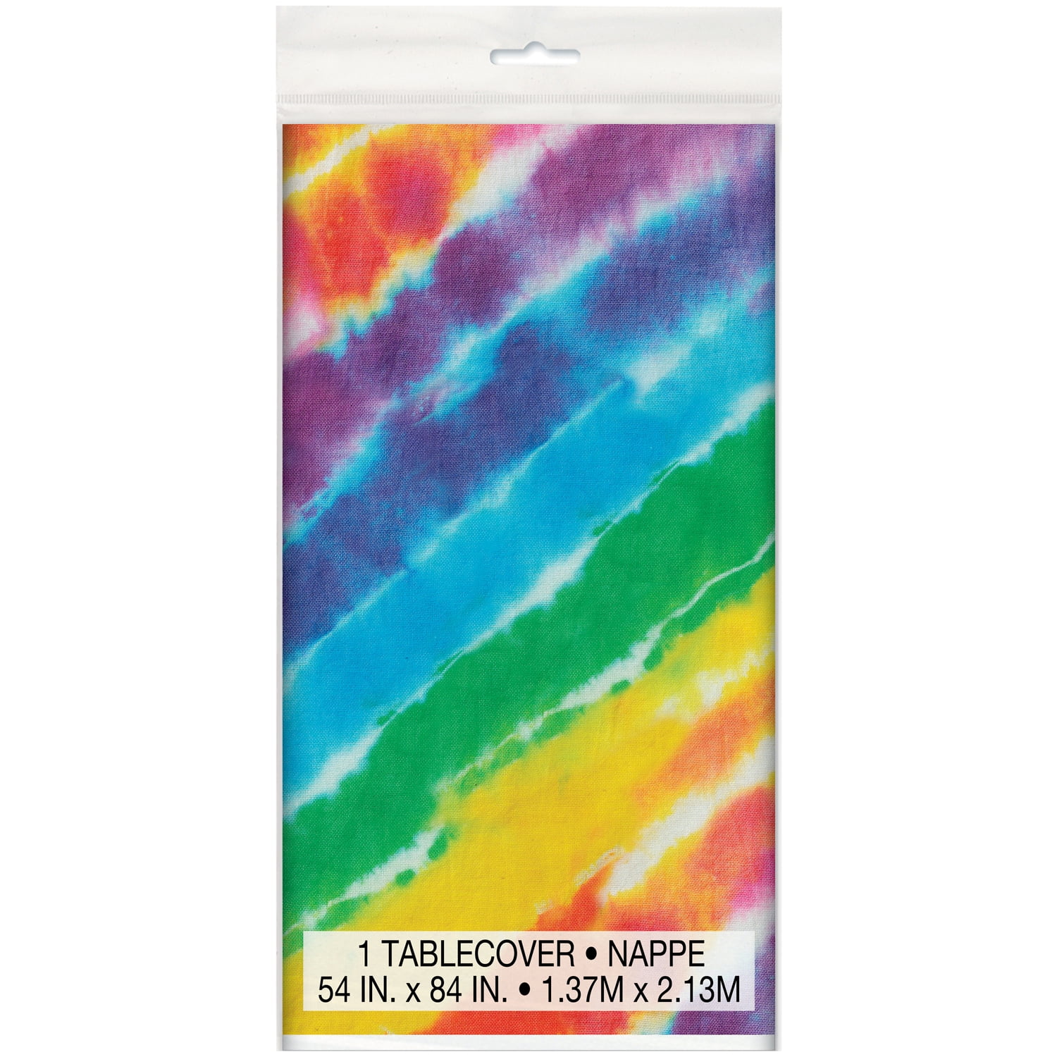Rainbow Table Cover Disposable Plastic Tablecloth Rectangular Colorful Tablecovers for Tie Dye Party Supplies Kitchen Dining Picnic Decoration VGMANNTA 3 PCS Tie Dye Tablecloths Tie Dye Table Covers 
